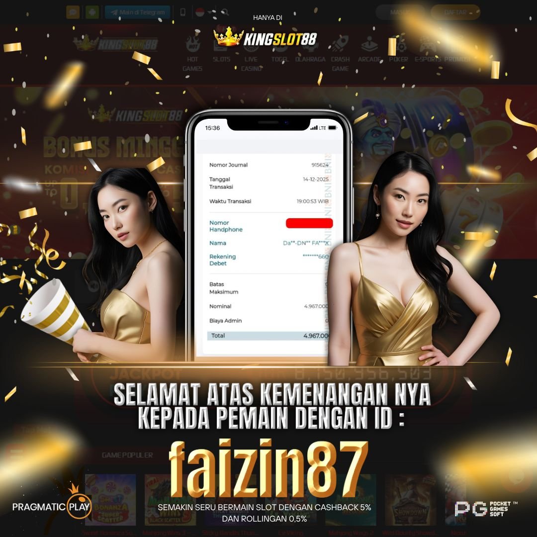 SELAMAT ATAS KEMENANGANNYA UNTUK ID :C1NT4K1T4